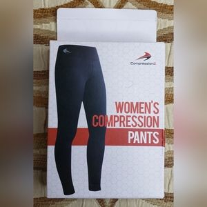 Compressionz Legging Compression Pants Yoga Running Women Small Zip Back Pocket